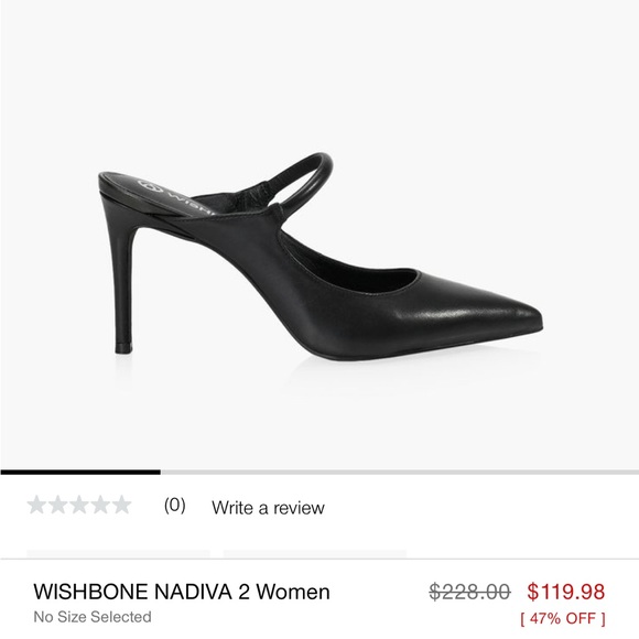 Black Slip on Heels - WISHBONE NADIVA 2 Women - Picture 4 of 4